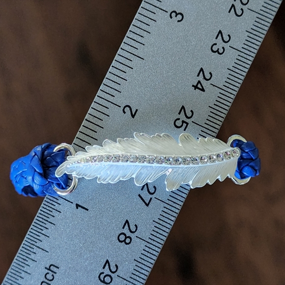 RFM Roberto Mennella Cortona Interchangeable Braided Strap Leaf Bracelet Silver - Picture 4 of 10